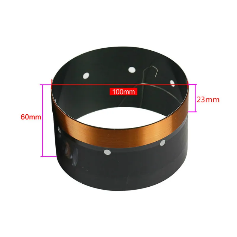 GHXAMP 100Core Bass Subwoofer Voice Coil Aluminum Pure copper wire two layers For 12" inch 15" 18" inch Speaker Repair 8OHM 1pc
