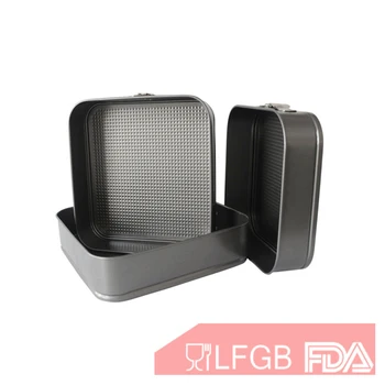 

24/26/28 cm Nonstick Bakeware Set Springform Square Cake Pan Cheesecake Leakproof Loose Base Interlocking Baking Tool Mold Tray