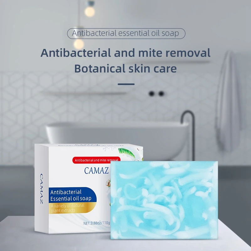 

Antibacterial And Mite Removal Botanical Skin Care Essential Oil Soap Shrink Pores Deep Cleansing Handmade Facial Soap