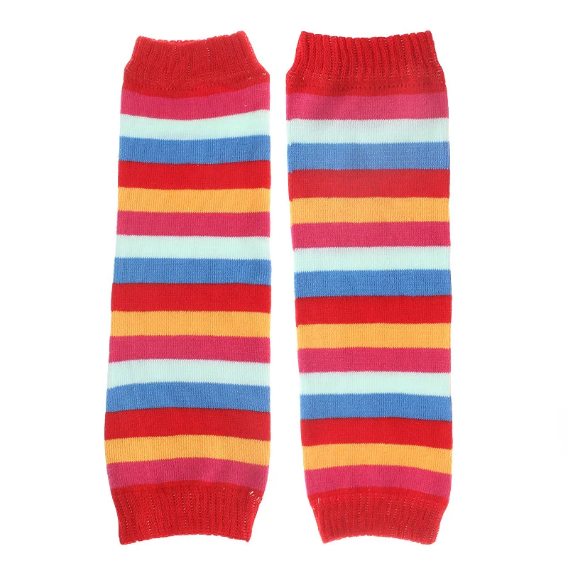 1 Pcs Elbow Baby Rainbow Crawling Kids Sock Leg Warmer Protector Girl Legging Boy Toddlers Gaiters Beenwarmers Infant Knee Pad 1