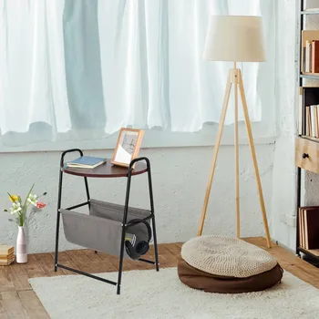

Side Table Folding Table Notebook Desk With Mouse Pad For Home Office Computer Desk With Storage Basket Desk Table Camping#s3