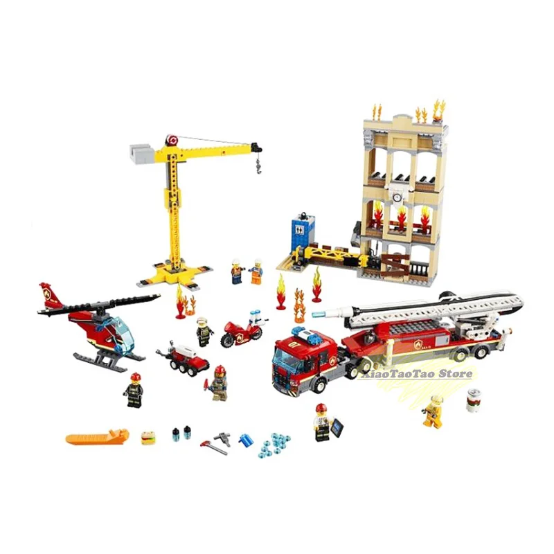 Kopen Nieuwe 60216 60110 Compatibel Met Legoinglys Stad Serie De Brandweerkazerne Model Bouwsteen Baksteen Speelgoed Voor Kinderen Xmas Gift