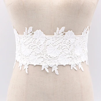 

Women Cummerbunds Fashion Black Wide Corset Tie Lace Elastic Belt For Women Wedding Dress Belt Decorated Cummerbunds Feminina