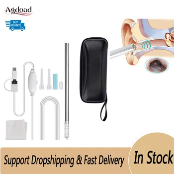 

Medical Ear Endoscope HD Visual Mouth Nose Digital Otoscope Mini Ear Cleaner Camera 3in1 Earscope Ear Cleaning Tool Android PC