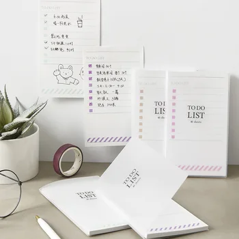 

40 Pages Pp Waterproof Frosted Note Paper Notebook Creative School to Do List Diary Plan Sticky Message Note Memo Pad Stationery