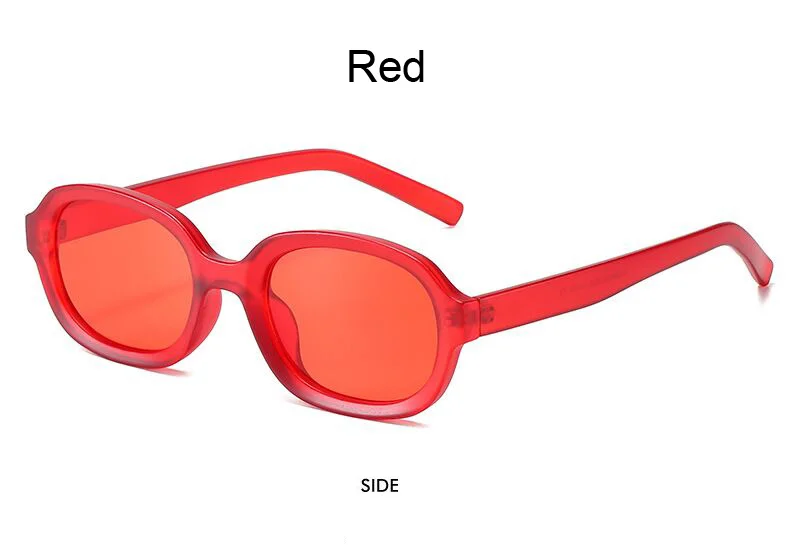 Oval Spiegel Vintage Sonnenbrille Frau Marke Designer Candy Farben Sonnenbrille Weibliche Retro Shades Reise Outdoor Oculos De Sol – Detail 7