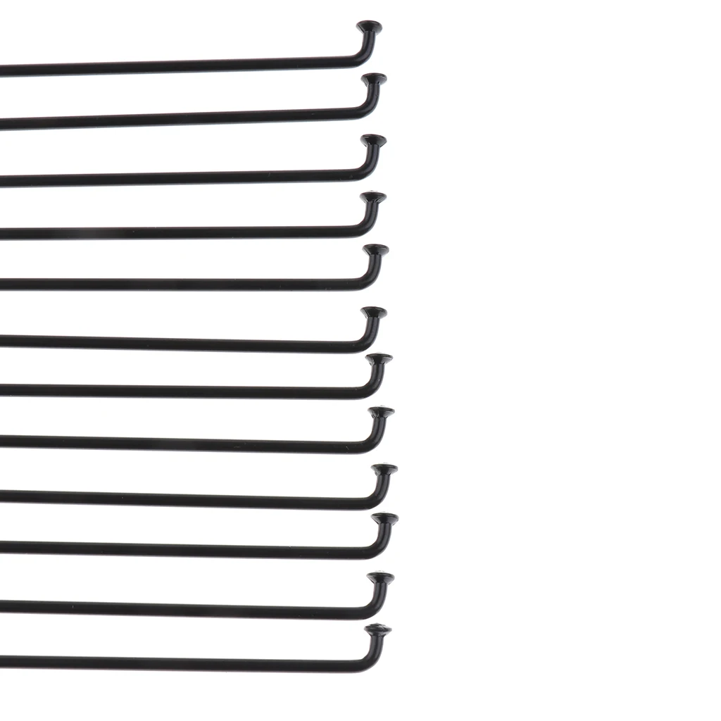 Bike Bicycle Spokes 177mm-273mm Mountain Bike Spokes with Nipples Black 177-273mm Bike Bicycle Spokes 177mm-273mm Mountain Bike Spokes with Nipples Black 177-273mm