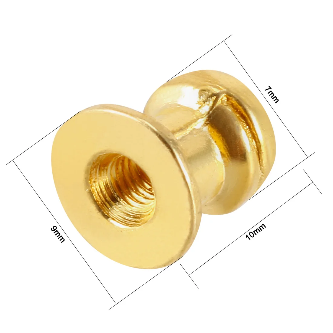 uxcell 5/10/12/20/24pcs Round Knobs Pull Handles Gift Jewelry Box Single Hole Bronze/Sliver/Gold with Screws