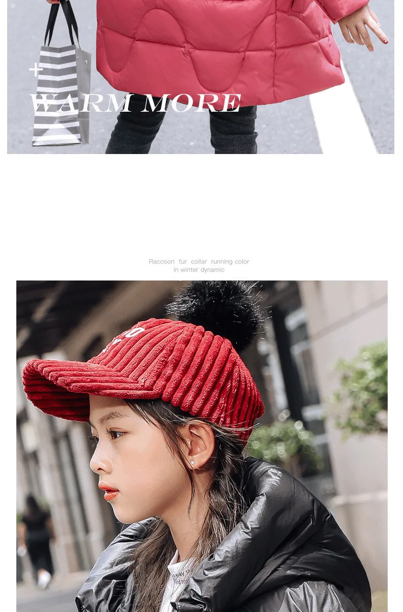 Российское зимнее пальто детское теплое пальто пуховик для девочек, верхняя одежда длинная парка с капюшоном подростковая одежда зимний костюм