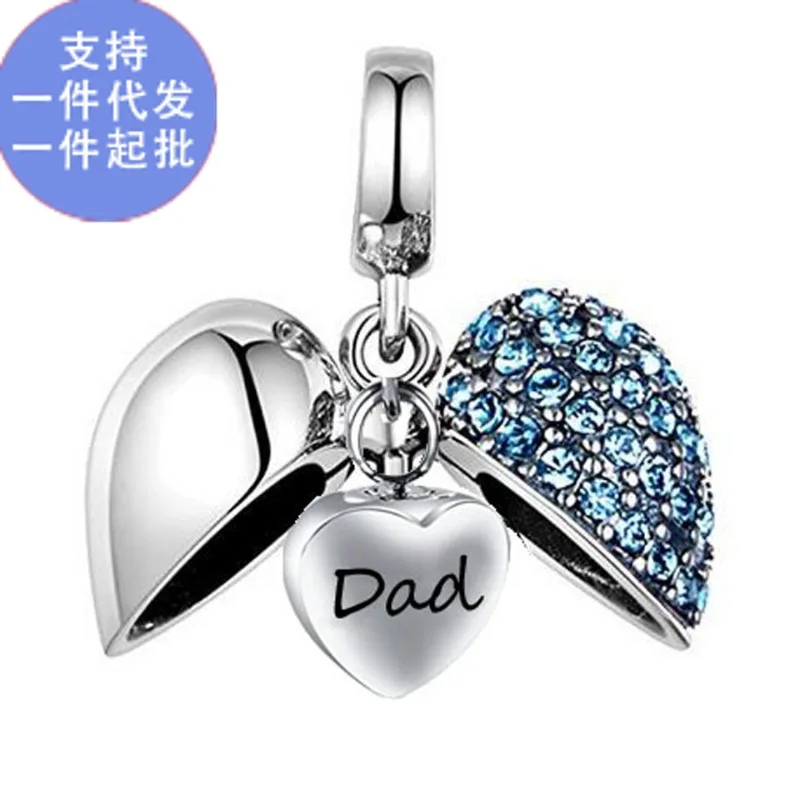 

Anniversary Dad Remains Hair Heart Shape Diamond Wing Cremation Urn Essential Oil Bottle Necklace Pendant