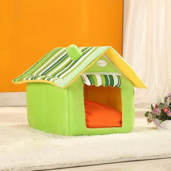 

Soft Dog House Warm Bed Fit Indoor Transportation And Short Outing Portable Tent With Thick Sponge Washable Removable Pets Beds
