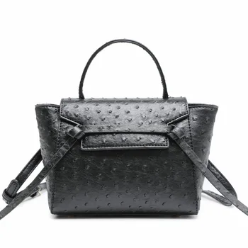 

Catfish Bag ostrich print new women's bag 2020 portable large bag long PU bag