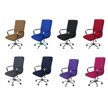 

Removable Slipcover Room Decor Office Chair Cover Computer Stretch Seat Armchair Dining Protector