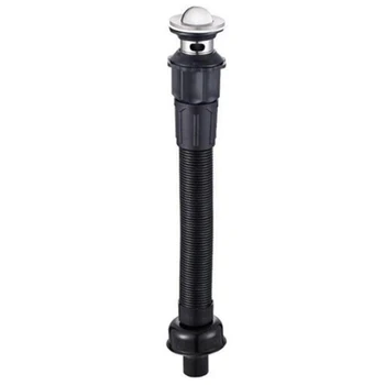 

Drain Pipe Drain Set Basin Stainless Steel Drain Set Conjoined Drain Pipe 42-2cm Longest Dimension 85cm Black
