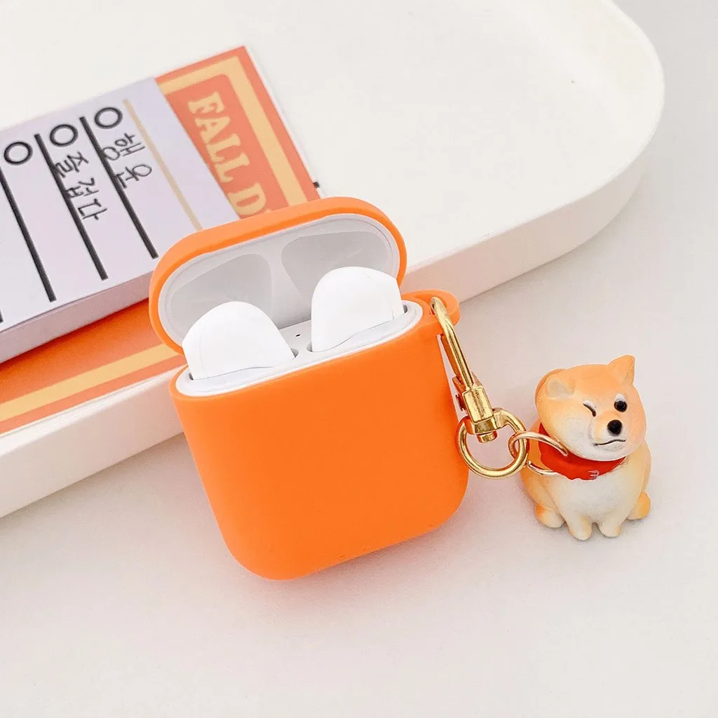 Silicone Earphone Case Anti-lost Protective Cover Skin Case For Apple AirPods Charging Earphone Case for airpods 103#B