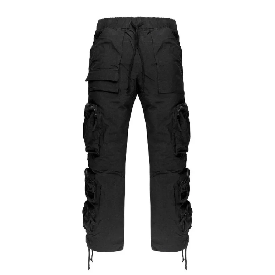New Travis Scott Whoisjacov Pocket Cargo Pants Men Women Joggers Drawstring  Sweatpants Cactus Jack Trousers|Cargo Pants| - AliExpress