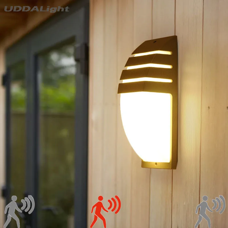 Radar Motion Sensor Courtyard Garden Outdoor Lighting wall lamp 7W 230mm