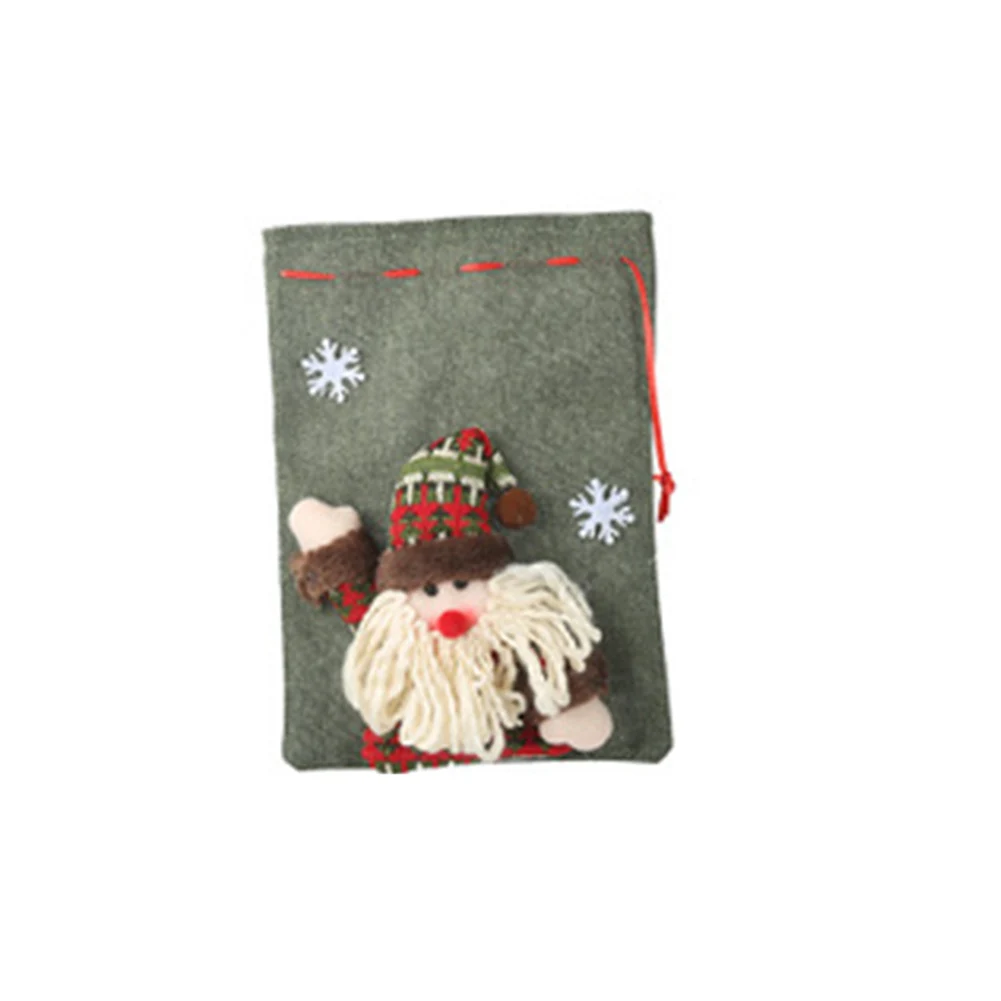 Santa Подарочный мешок конфет, сумка для декорирования детей, Рождественская вечеринка, праздничная упаковка, распродажа - Цвет: Santa