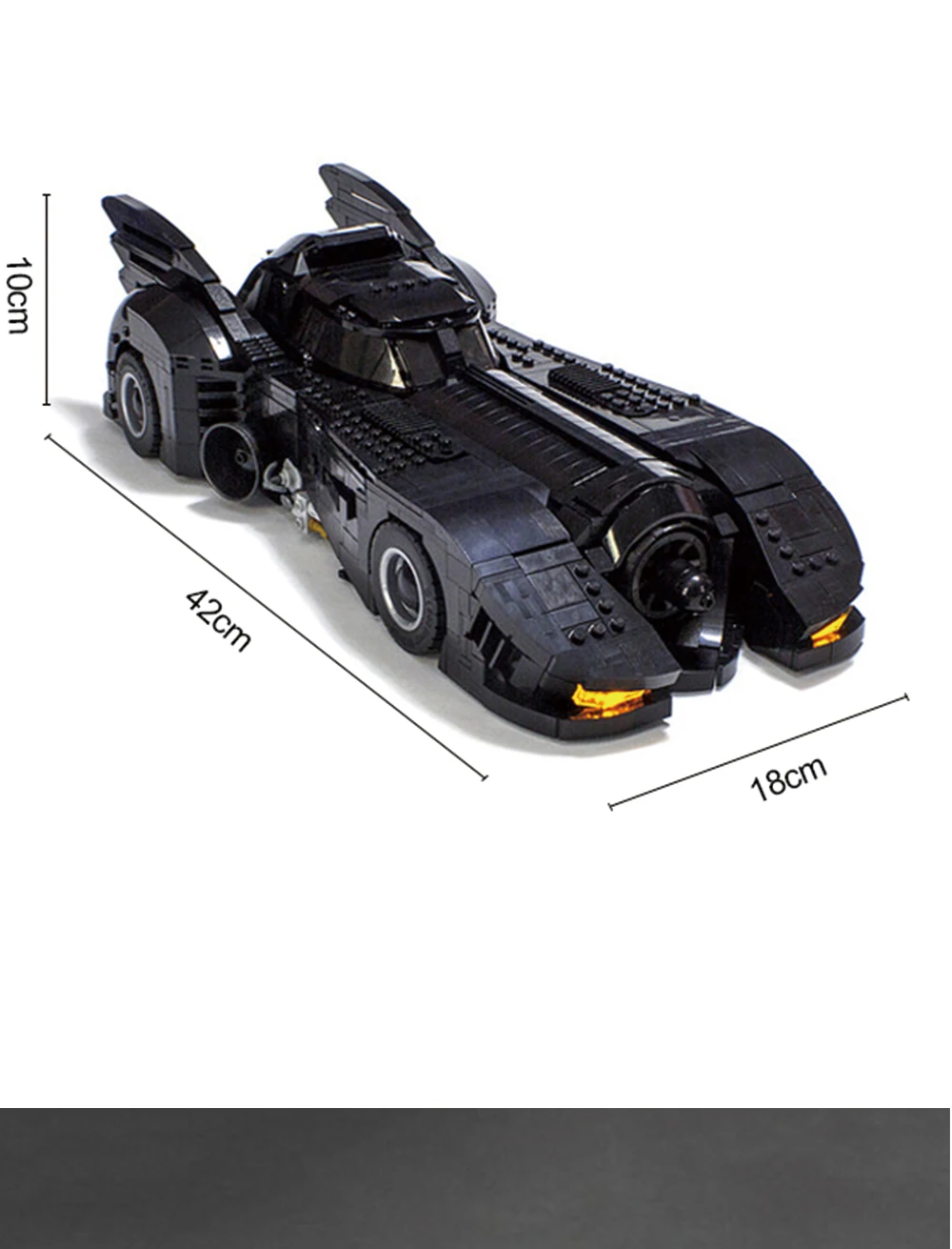 BuildMoc Justice league Batman UCS Batmobile 1989 Final 30 Diecasts Toy Vehicles Toy Car Model Toys For Children Kids C105