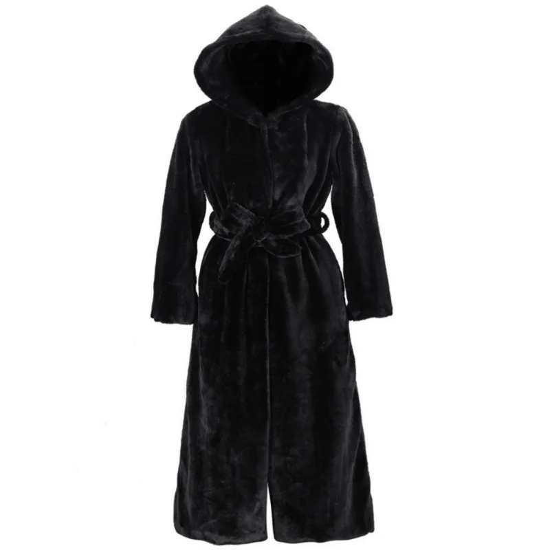 Женские Элегантные белые лохматые женские шубы из искусственного меха уличная осенне-зимняя теплая плюшевая шуба женские вечерние пальто больших размеров