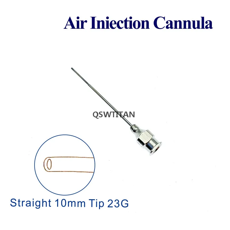 Stainless steel Ophthalmic Lacrimal Viscoelastic Air Injection Cannula Ophthalmic Eye Instrument 1PCS Ophthalmic Tool