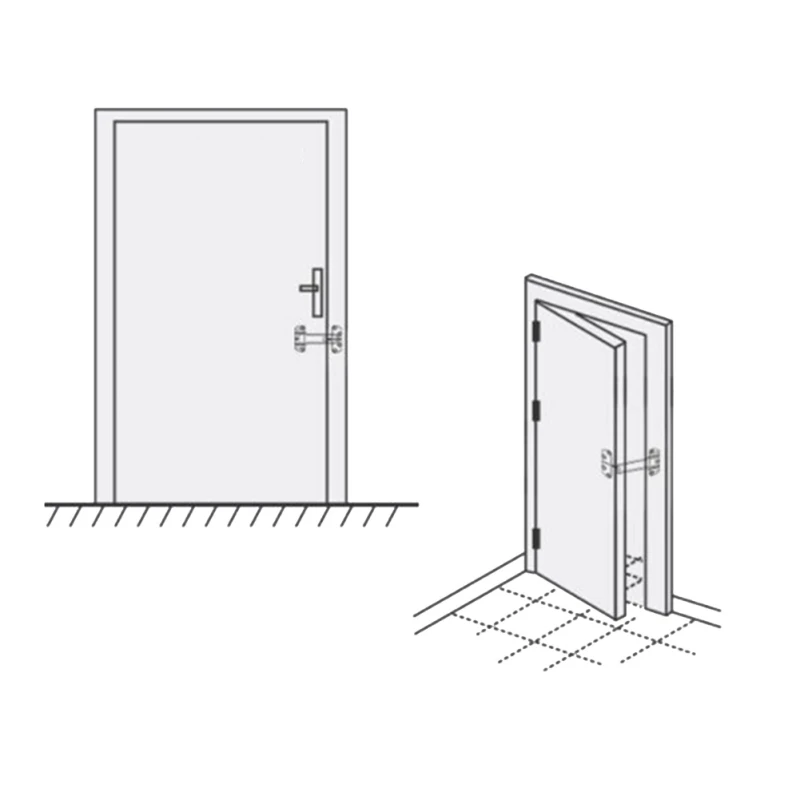 Цинковый сплав дверной болт Противоугонный дверной болт бытовой дверной болт со стальным шаром для домашнего обустройства дверей