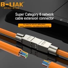 Adaptateur de jonction de câble RJ45 Cat6A Cat6, boîte de connexion, connecteur d'extension de câble Lan entièrement blindé, sans outils, B-LIAK
