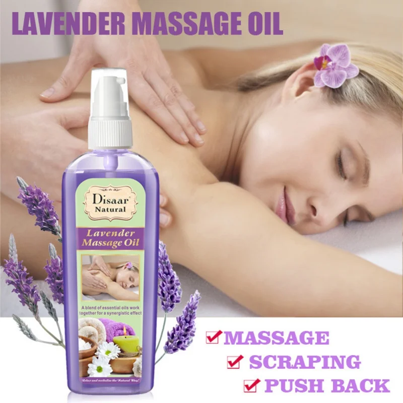 

Body Massage Oils Natural Pure Plant Therapy Drainage 120ML Essential Oil Anti-Aging Ginger Lavender Oil SPA Relax Body