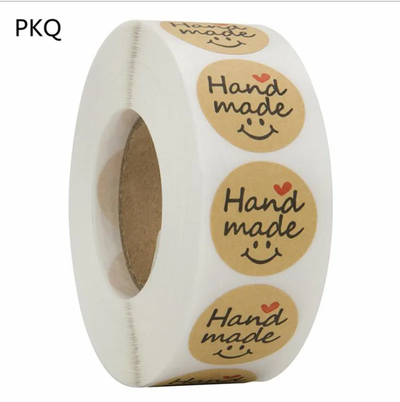15545 18 стилей, ручная работа, спасибо, сердце, круглая наклейка, скрапбукинг, крафт-бумага, этикетка, наклейка/Сделай сам, Подарочная наклейка/Уплотнительная наклейка s - Цвет: 15545