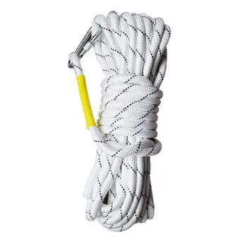 

Tree Climbing Gear for Outdoor Activities Safety Rope Static Outdoor Rock Climbing Rope with Carabiner