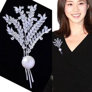 Korean-style Accessories Classic Style Corsage Zircon Brooch Rose Brooch Wedding Accessories