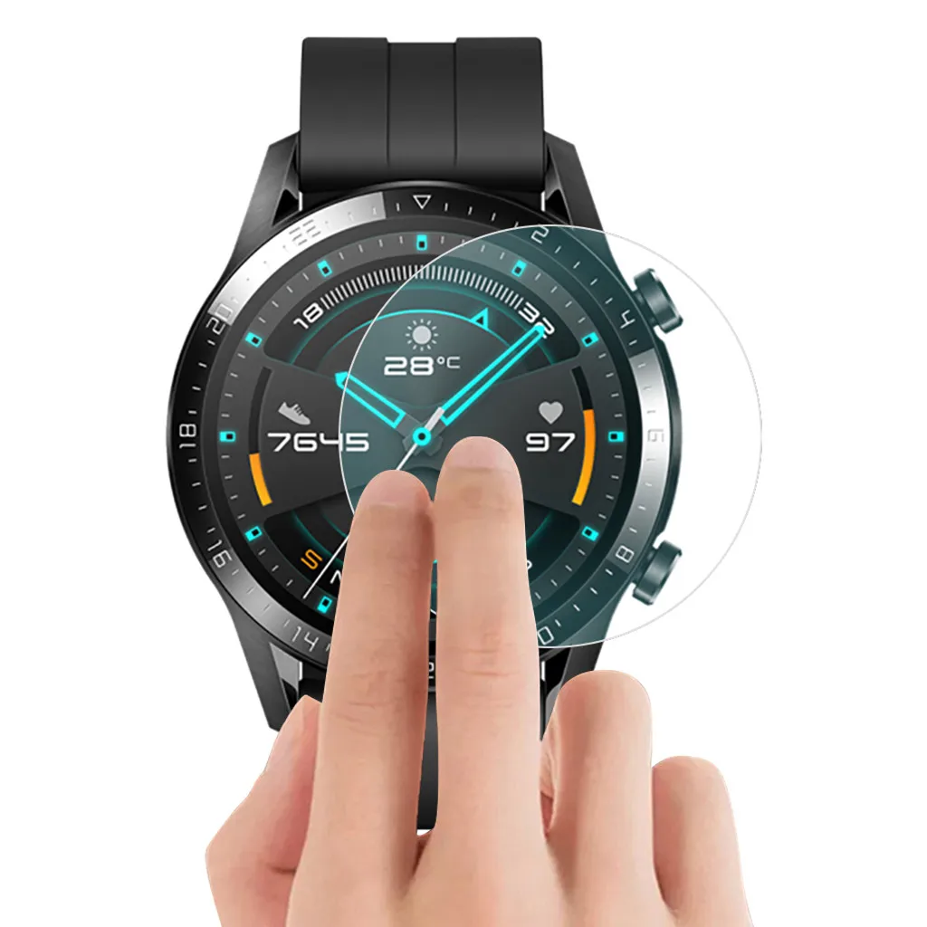 2.5D 9H взрывозащищенное Закаленное стекло Защитная пленка для huawei Watch GTR 42/47 мм SmartWatch GTR 2 42/46 мм