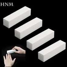 1 pçs/lote lixa s ponge n ail arquivo buffer bloco para gel uv n ail polonês diy n ail arte m anicure pedicure branco n ail buffers(China)
