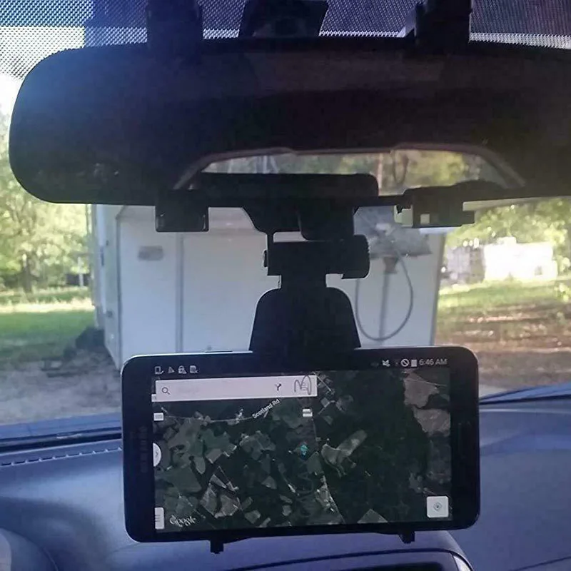 Универсальная автомобильная подставка-держатель для смартфона с зеркалом заднего вида для сотового телефона TD326