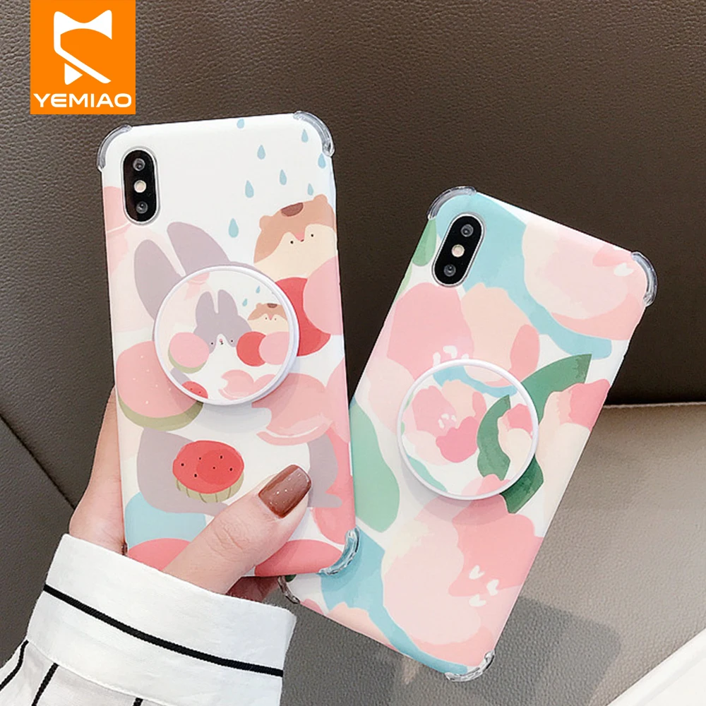 

Cute Peach Case For Huawei P20 Pro P30 Lite Mate 20 Pro Nova 2S 3 4 Soft Silicone Edge Anti Knock Cover for Honor 10 V10 Case