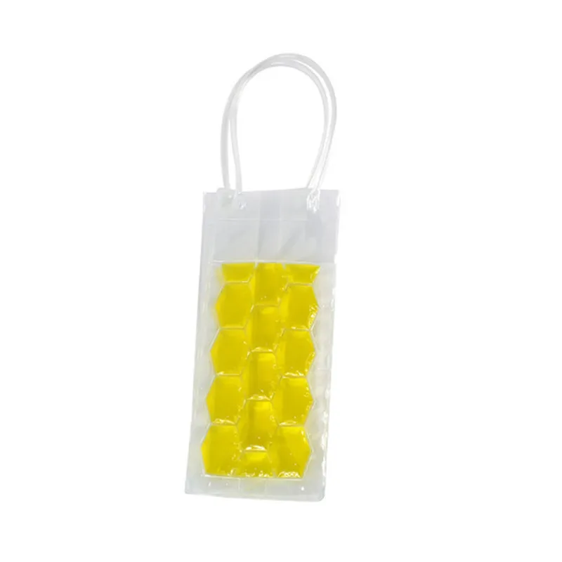 yellow Новинка, сумка для морозильной камеры для винных бутылок, охлаждающая сумка-холодильник для льда, гелевый держатель для пива, переносные инструменты для охлаждения ликера - Цвет: yellow