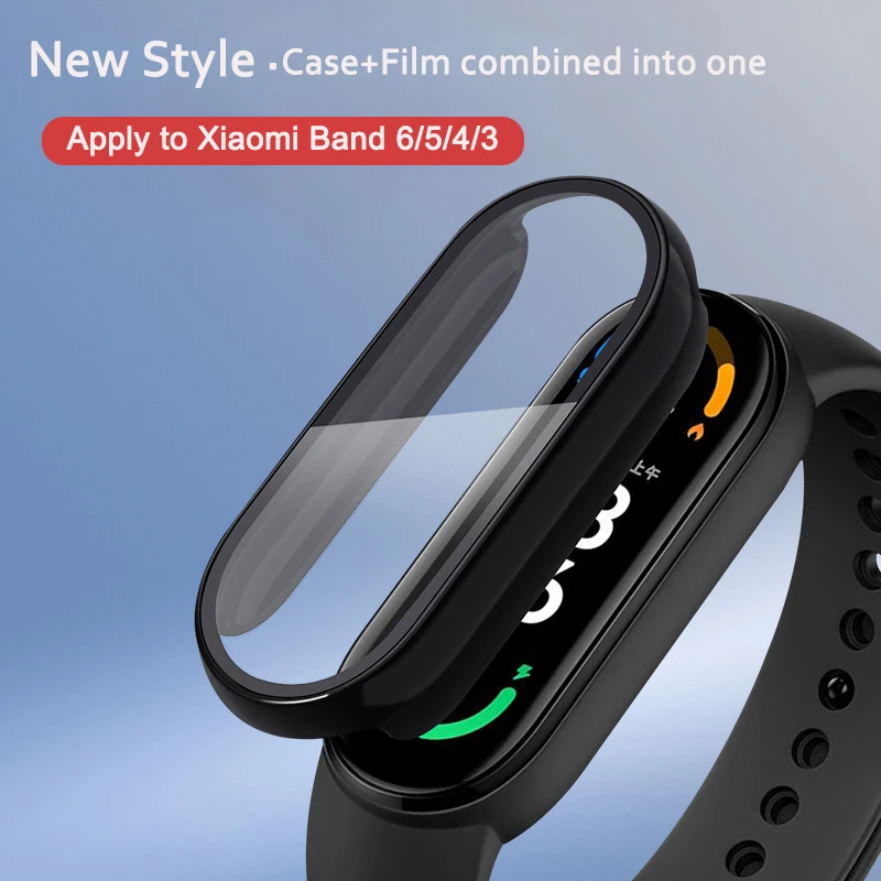 Защитное стекло 9D для Xiaomi Mi band 4 5 6 защитный чехол экрана + пленка Miband умный ремешок