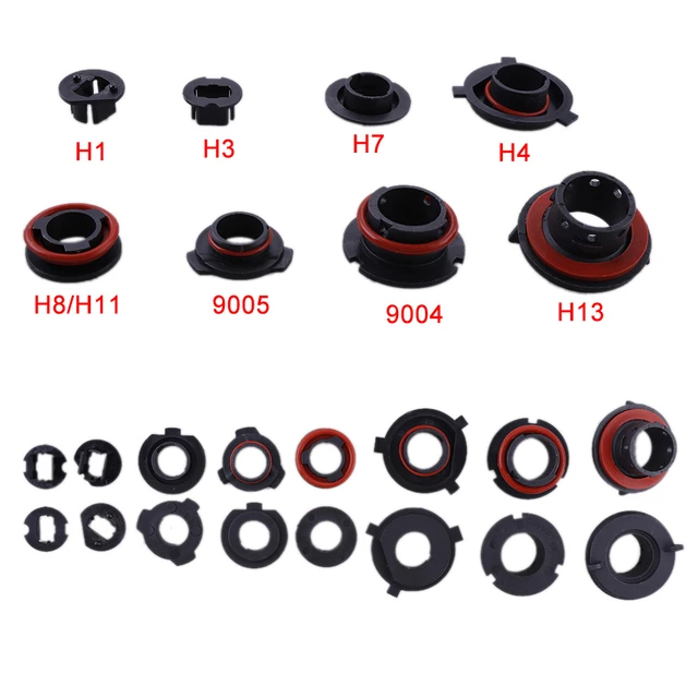 9005 H1 H7 H11 Car LED Headlight Lamp Bulb Base Adapter Sockets