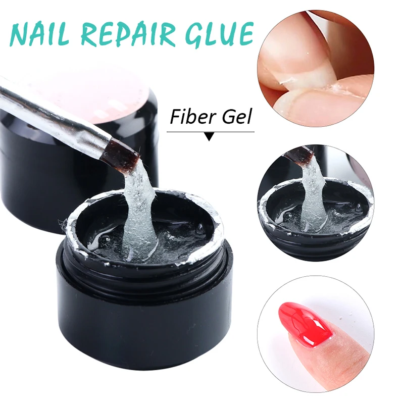 

Cracked Nail Repair Gel Strengthen Long Lasting Harmless for UV Acrylic Broken Nails CD88