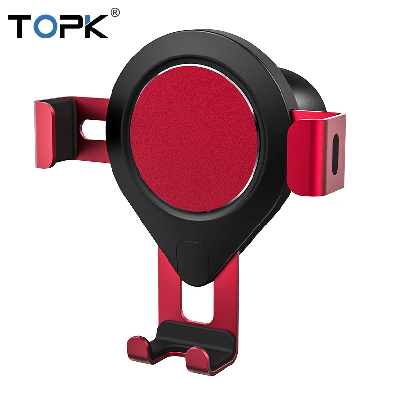

TOPK D17 Car Phone Holder Gravity Air Vent Mount Mobile Phone Holder Stand for iPhone Samsung Xiaomi Huawei Universal