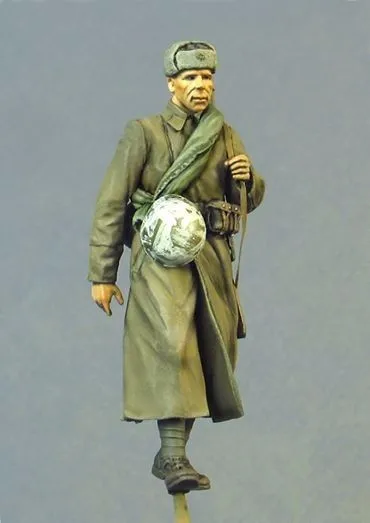 Модель из смолы 1/35 года Строительный набор фигурка советского пехота | Игрушки и