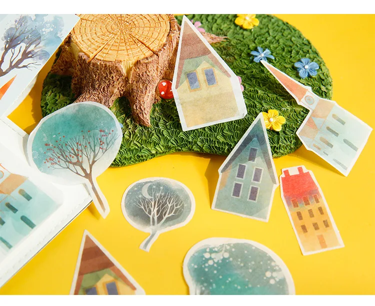 20 компл./1 лот Kawaii канцелярские наклейки дневник Mori Story декоративные мобильные наклейки Скрапбукинг DIY ремесленные наклейки