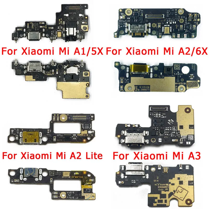 Оригинальная зарядная Плата USB для Xiaomi Mi A1 A2 Lite A3 5X 6X Redmi 6 Pro CC9e порт зарядки