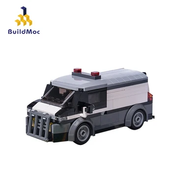 

Buildmoc City Police Series Bank money transporter Building Blocks Set DIY Model Educational Assembled Toys For Children Gifts