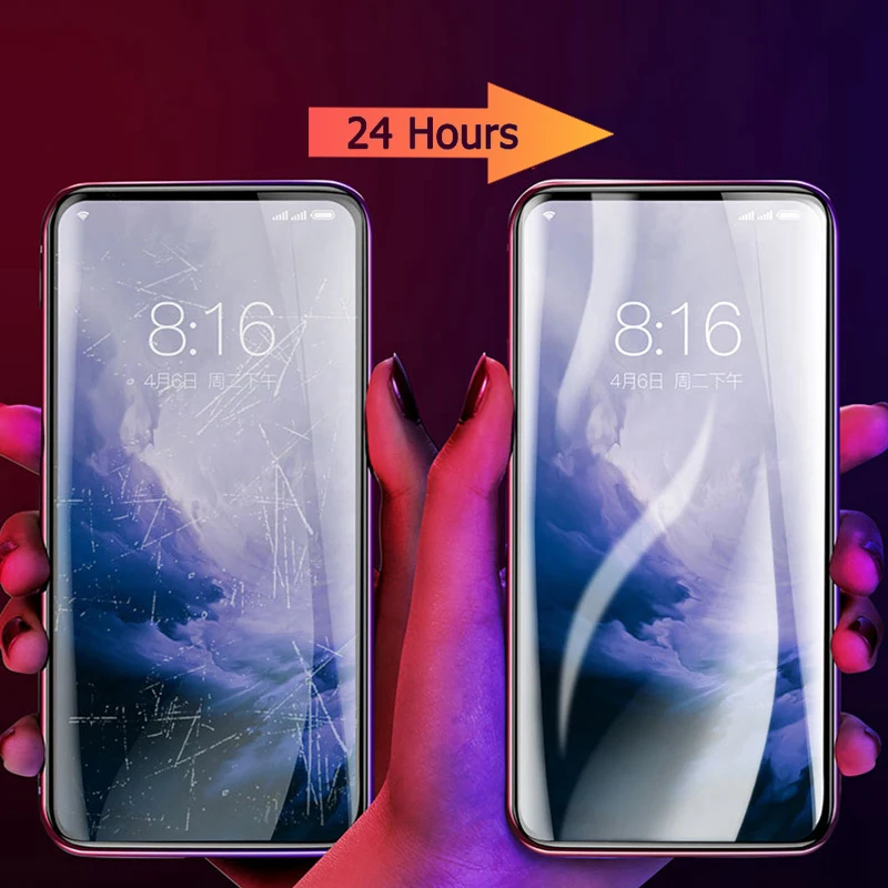 Изогнутая защита для экрана Oneplus 7 Pro 7T гидратационная пленка для Oneplus 7T Pro 7 полное покрытие экрана не закаленное стекло 1+ 7 7T