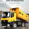 High Simulation Dump Truck Electric Alloy 10CH 10KG Loading RC Dump Truck Flash Light Music Engineering Vehicle Large Size Cars 3