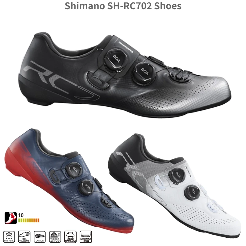 Shimano Zapatillas de ciclismo SH RC702 RC701 RC7, calzado de carretera de carbono con ventilación, zapatillas de RC702, RC701 RC7, RC702 Mega|Zapatillas de ciclismo| - AliExpress