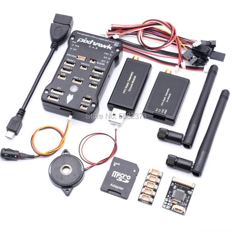 Контроллер полета Pixhawk PX4 PIX 2.4.8 32 бит Автопилот с 4G SD зуммер PPM I2C + 3DR 100/500 МВт