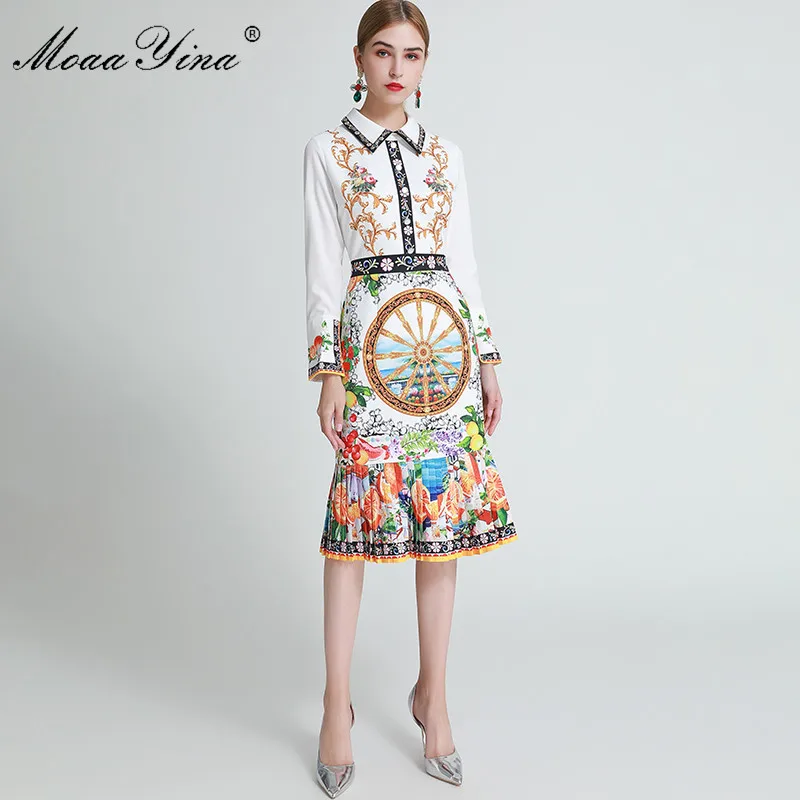 MoaaYina Fashion Designer dress Spring Autumn