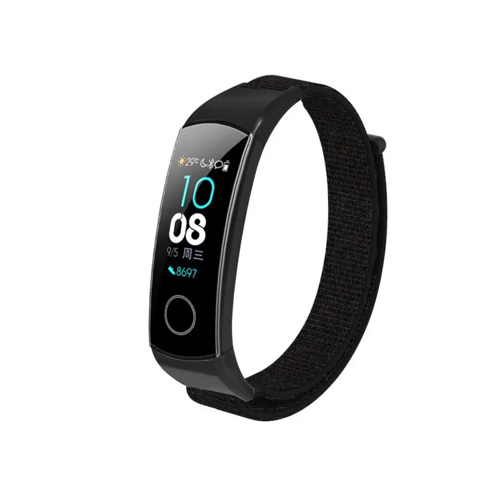 Для huawei Honor Band 5/4 Замена нейлона Спортивная петля часы ремешок Смарт часы браслеты долговечные аксессуары#803